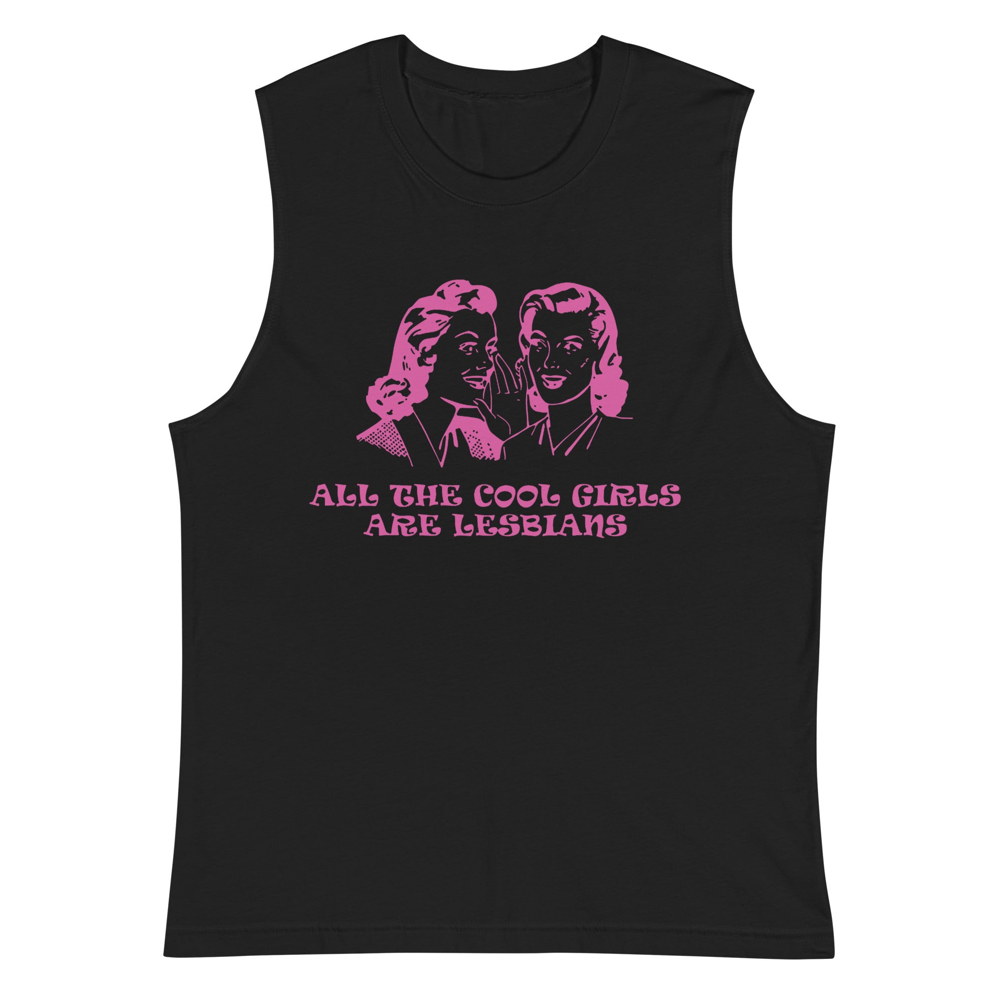 All the Cool Girls Are Lesbians tank top, view 4 — Rose Gold Co