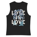 Love Is Love loose tank top, view 7 — Rose Gold Co