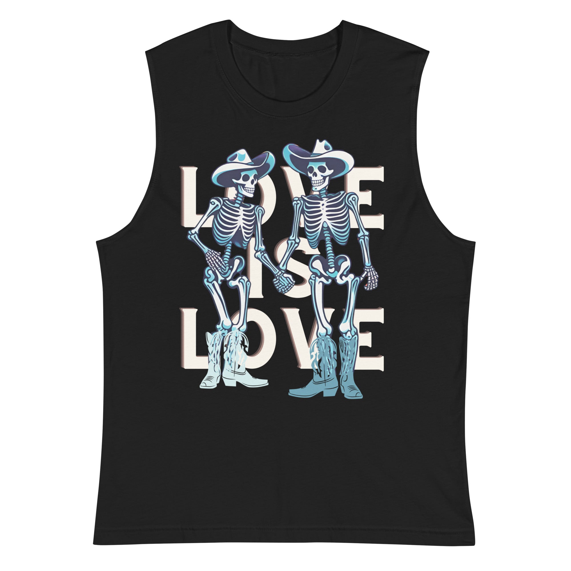 Love Is Love loose tank top, view 7 — Rose Gold Co