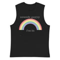 Sounds Gayy I'm In tank top, view 3 — Rose Gold Co