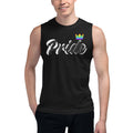 Pride 21 Respect My Pronouns tank top, front — Rose Gold Co