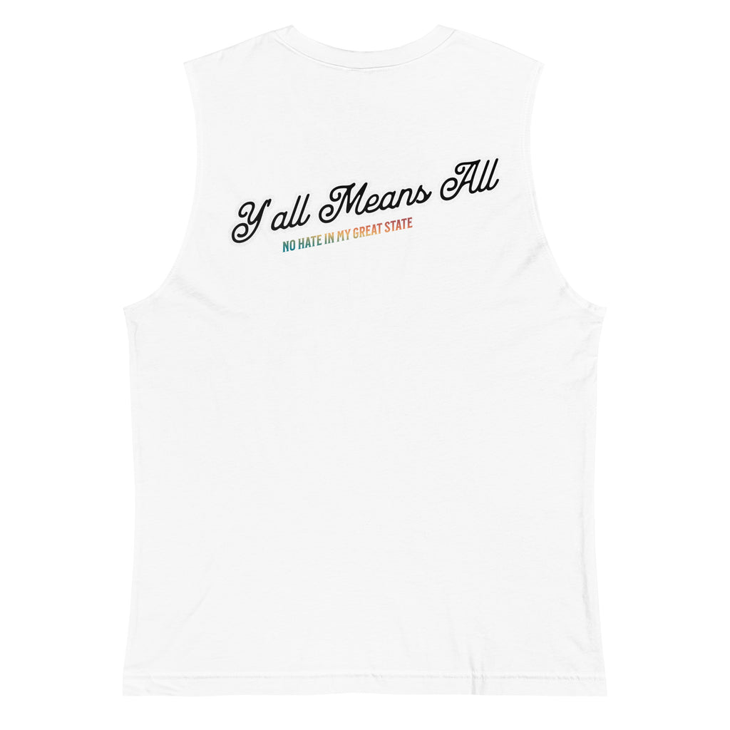 No Hate In My Great State tank top, view 7 — Rose Gold Co