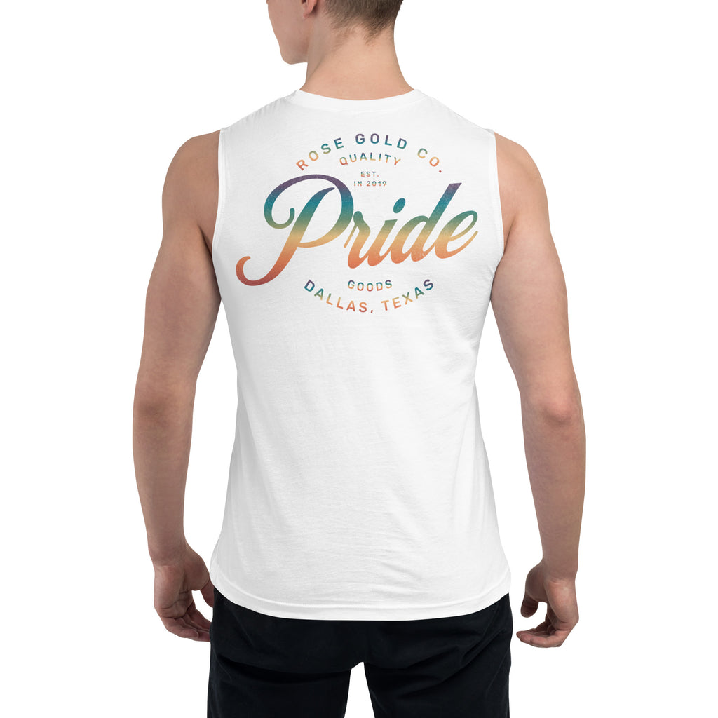 Pride 21 Respect My Pronouns tank top, view 10 — Rose Gold Co