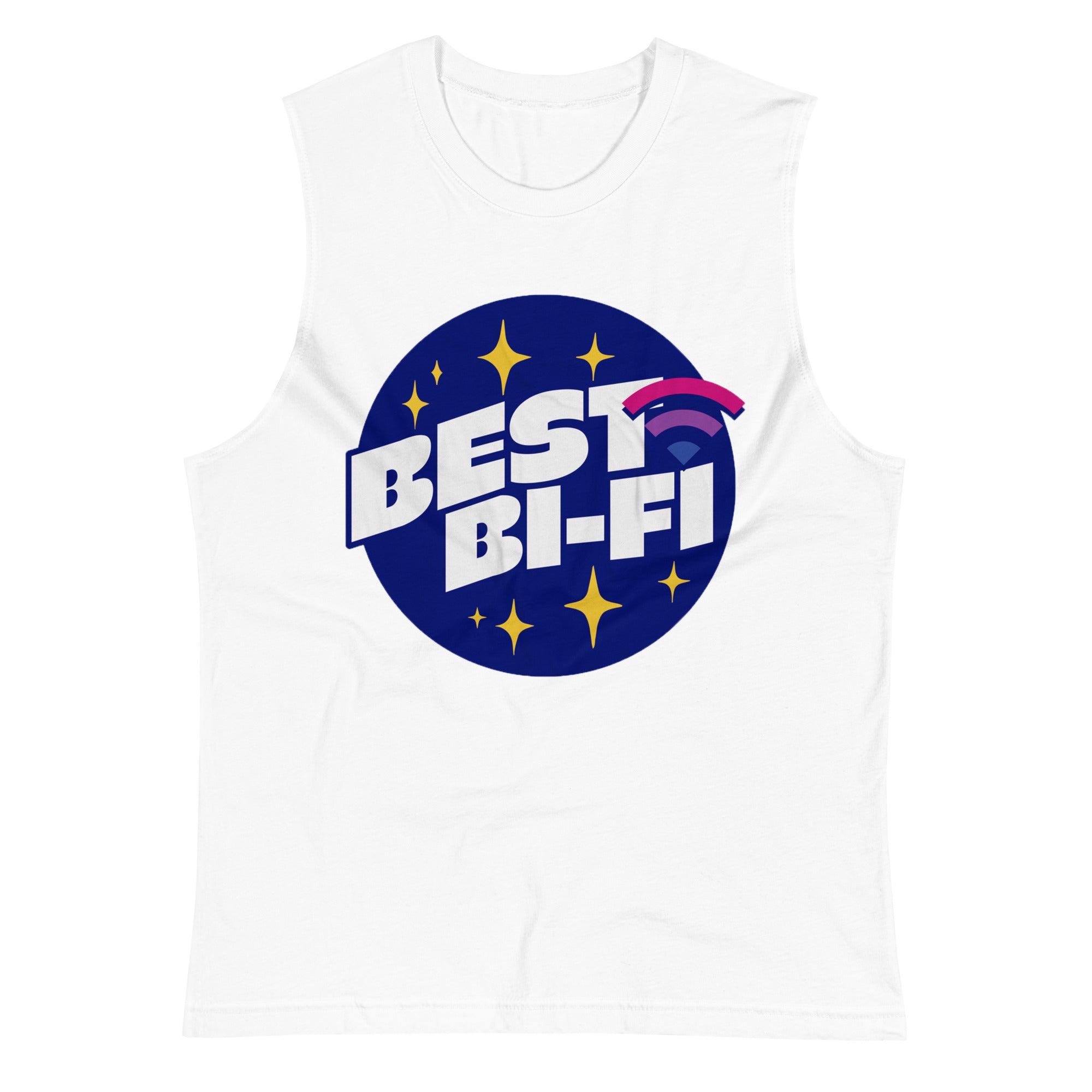 Best Bi-Fi bisexual pride tank top, view 3 — Rose Gold Co