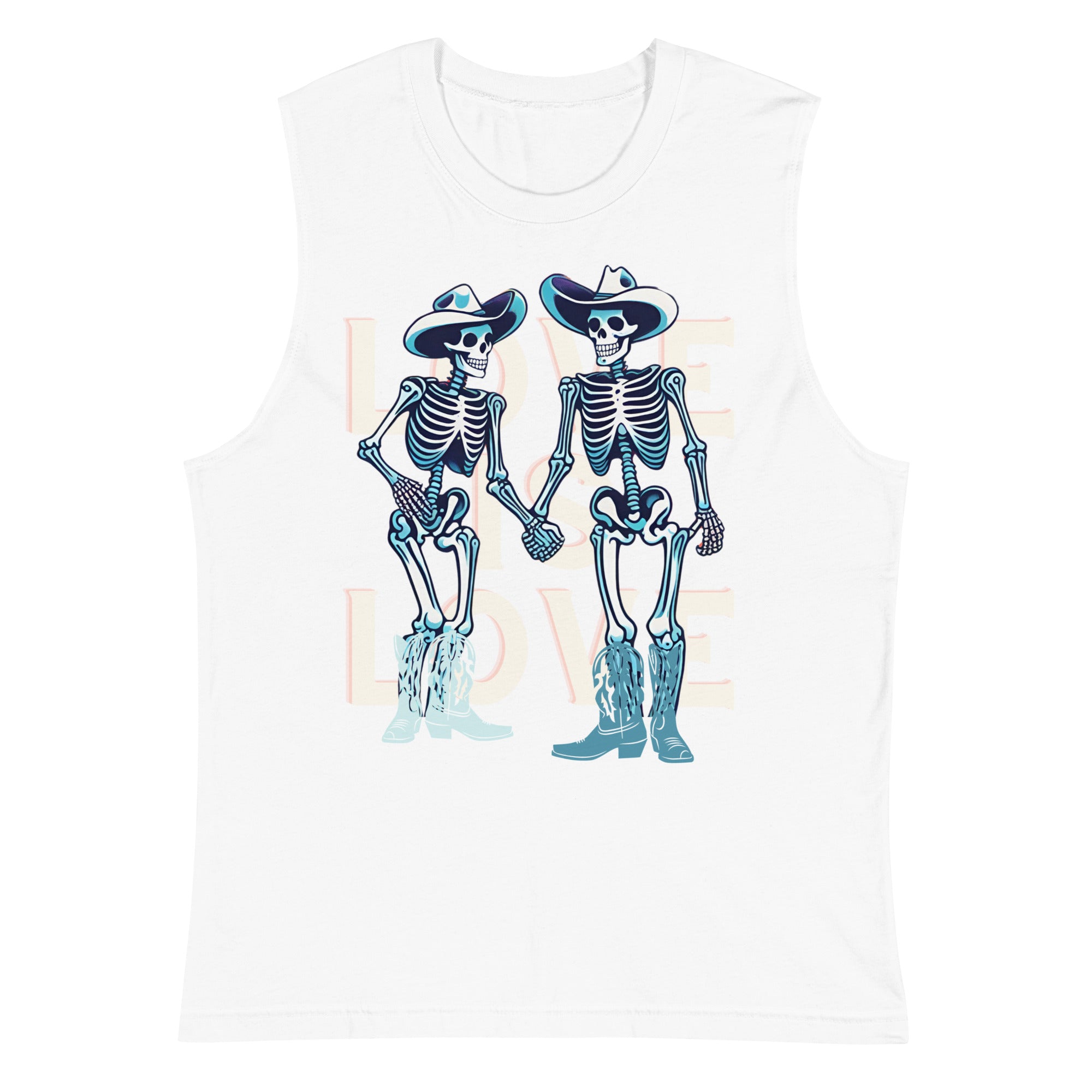 Love Is Love loose tank top, view 4 — Rose Gold Co