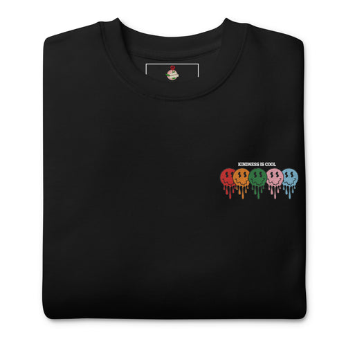 Kindness Is Cool crewneck sweatshirt, view 2 — Rose Gold Co