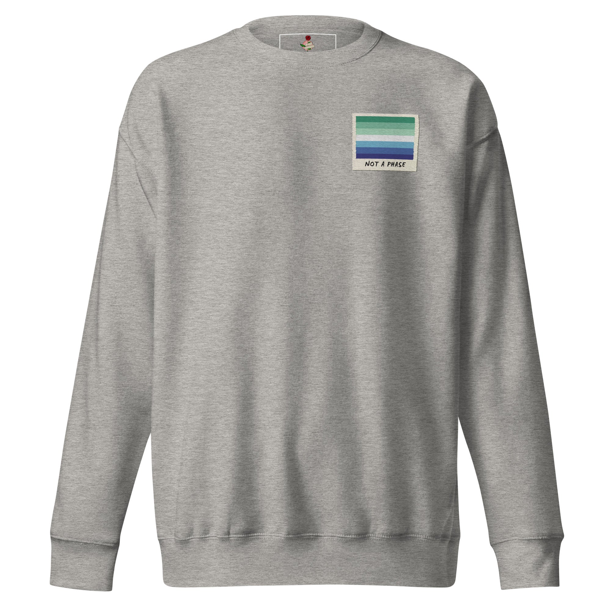 Not A Phase MLM pride polaroid sweatshirt, view 5 — Rose Gold Co