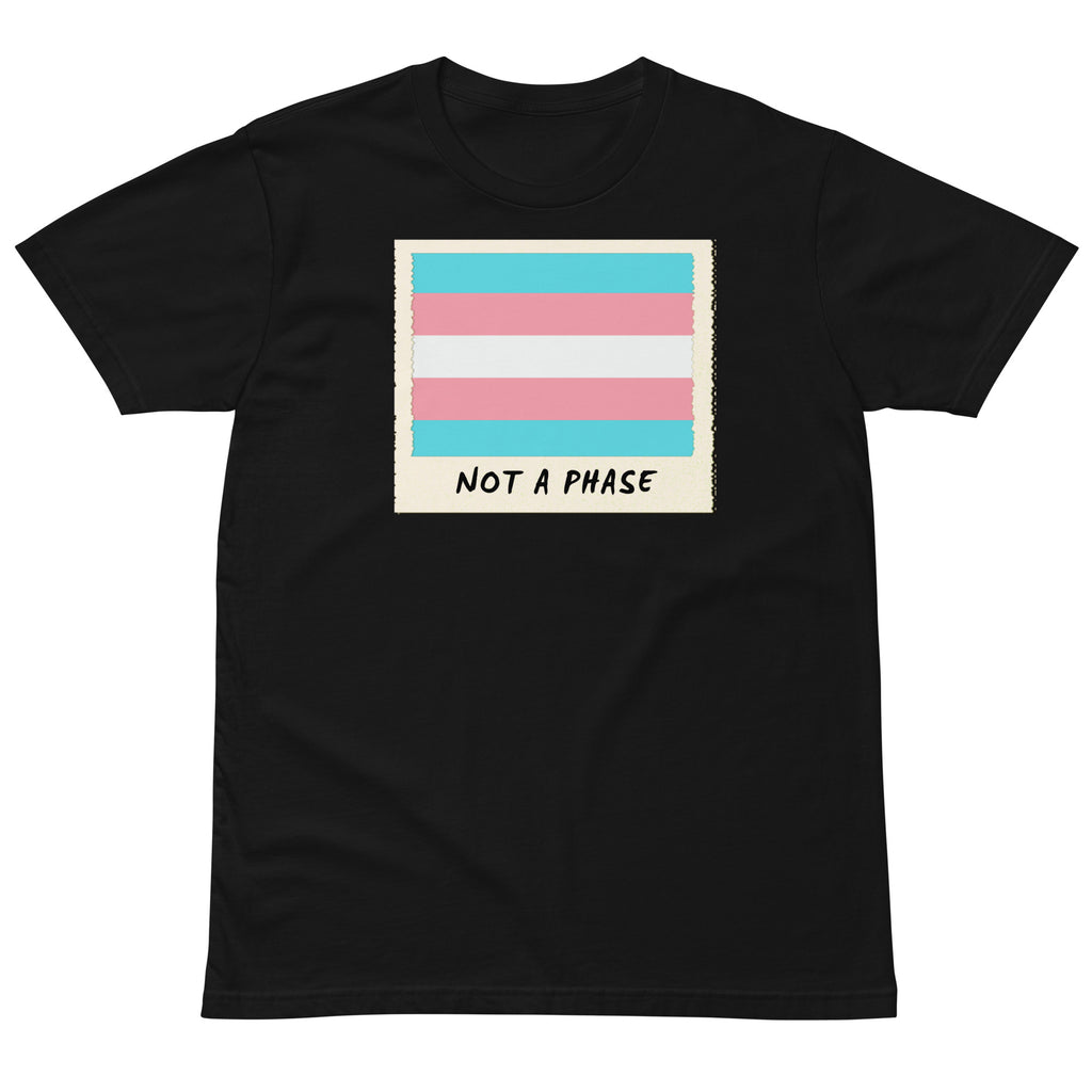 Not A Phase trans pride polaroid tee — Rose Gold Co