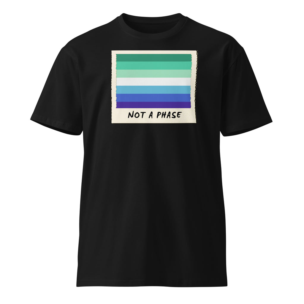 Not A Phase MLM pride polaroid tee — Rose Gold Co