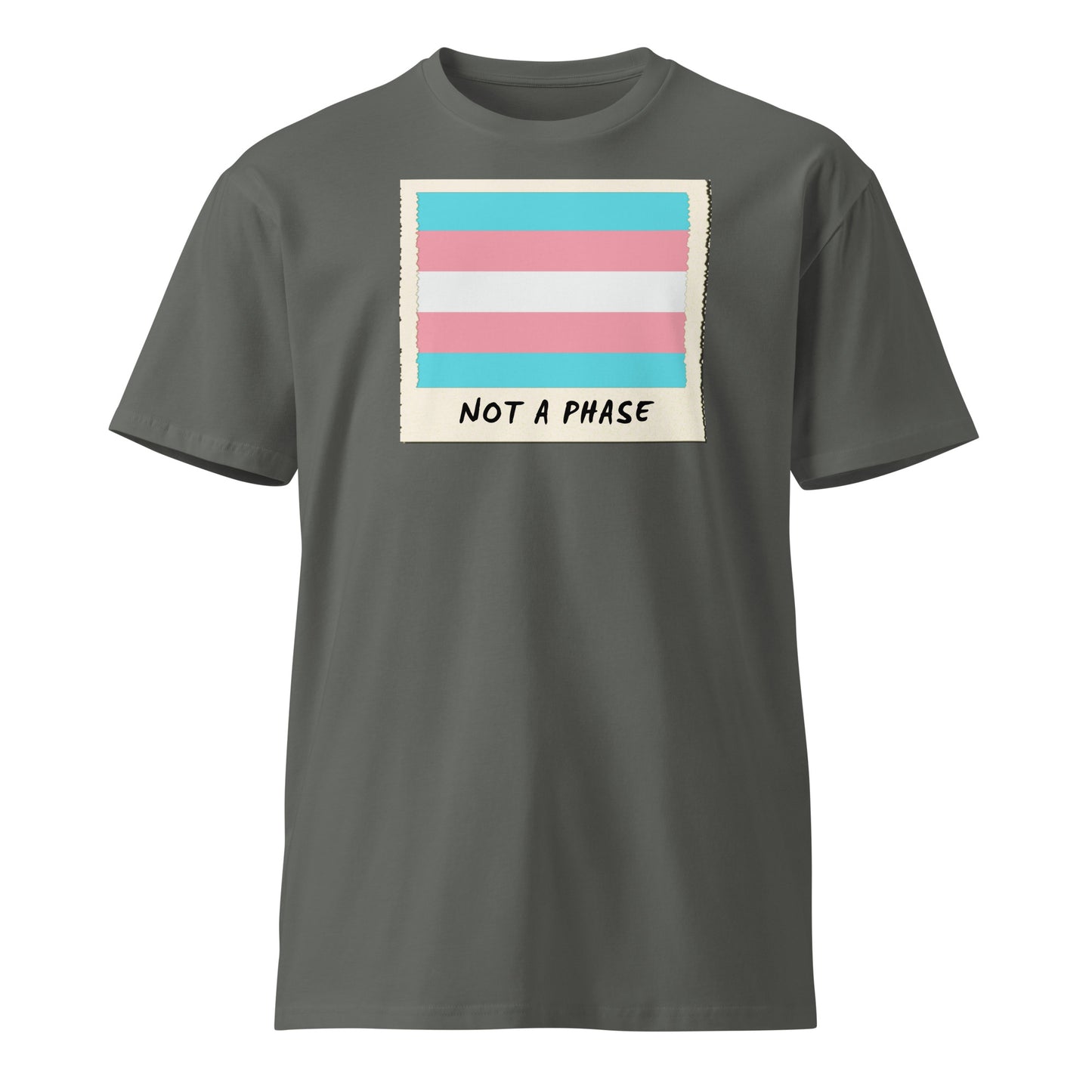 Not A Phase Trans Pride Polaroid T-shirt - Rose Gold Co. Shop