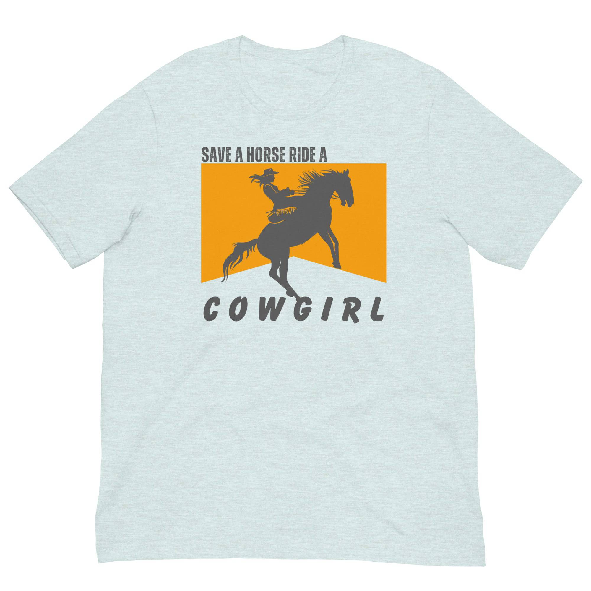 Save a Horse Ride a Cowgirl tee, view 3 — Rose Gold Co