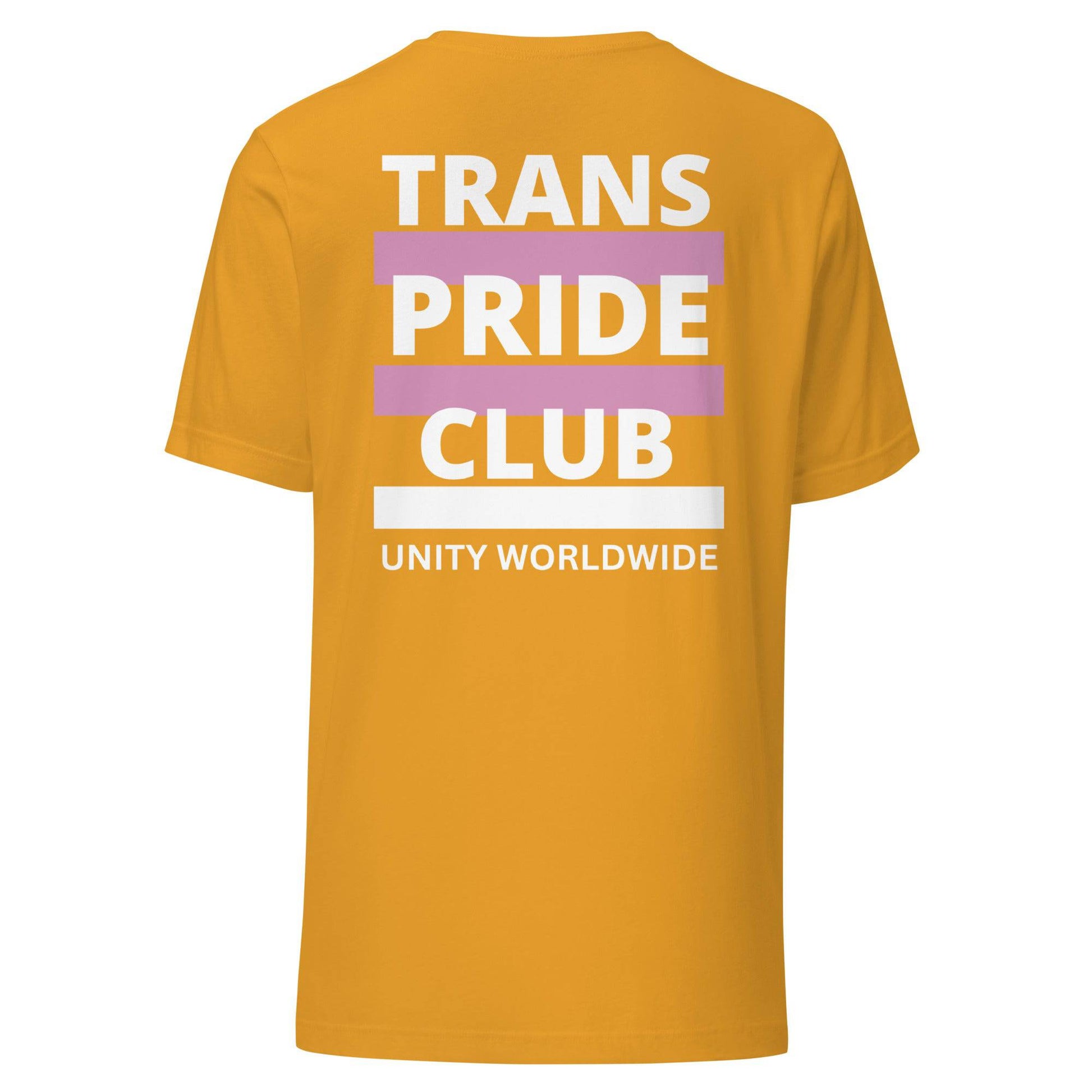 Trans Pride Club Unisex t-shirt - Rose Gold Co. Shop
