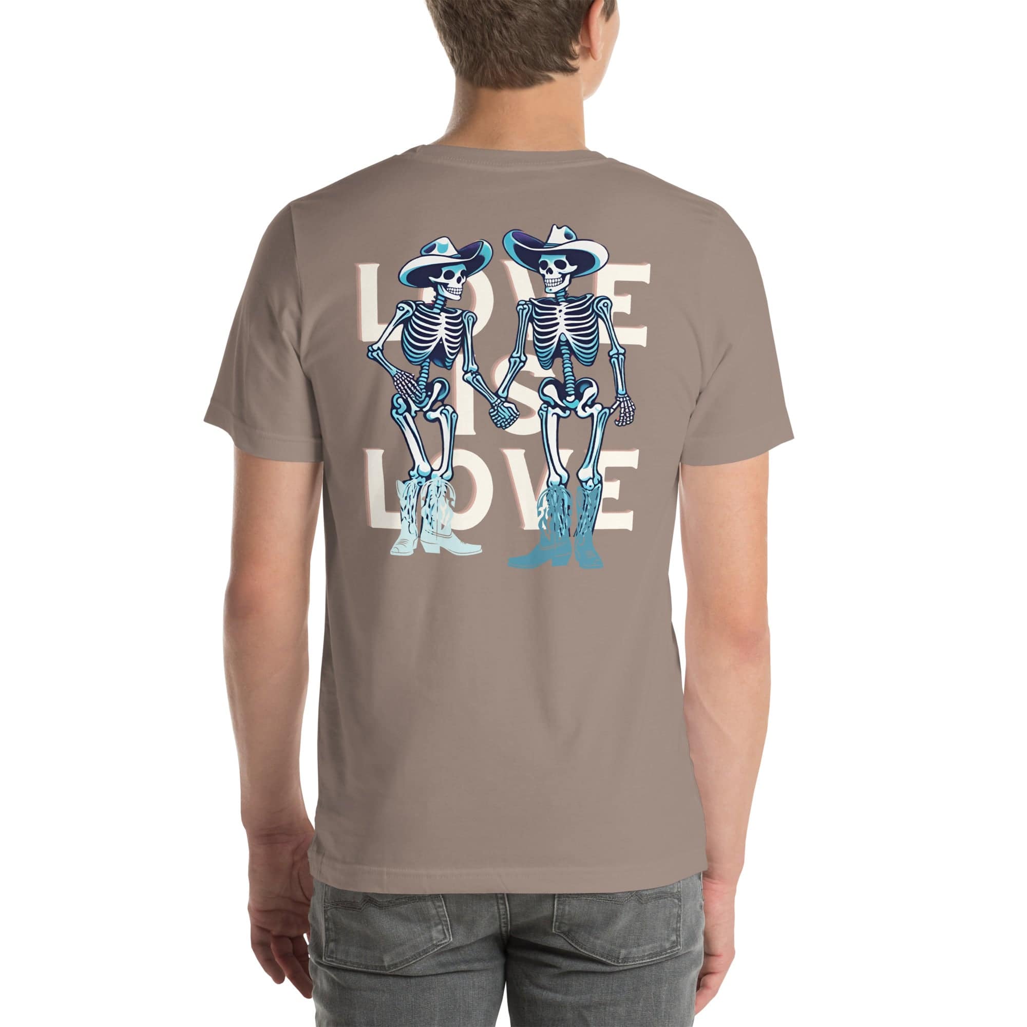 Love Is Love Skeleton tee, view 11 — Rose Gold Co