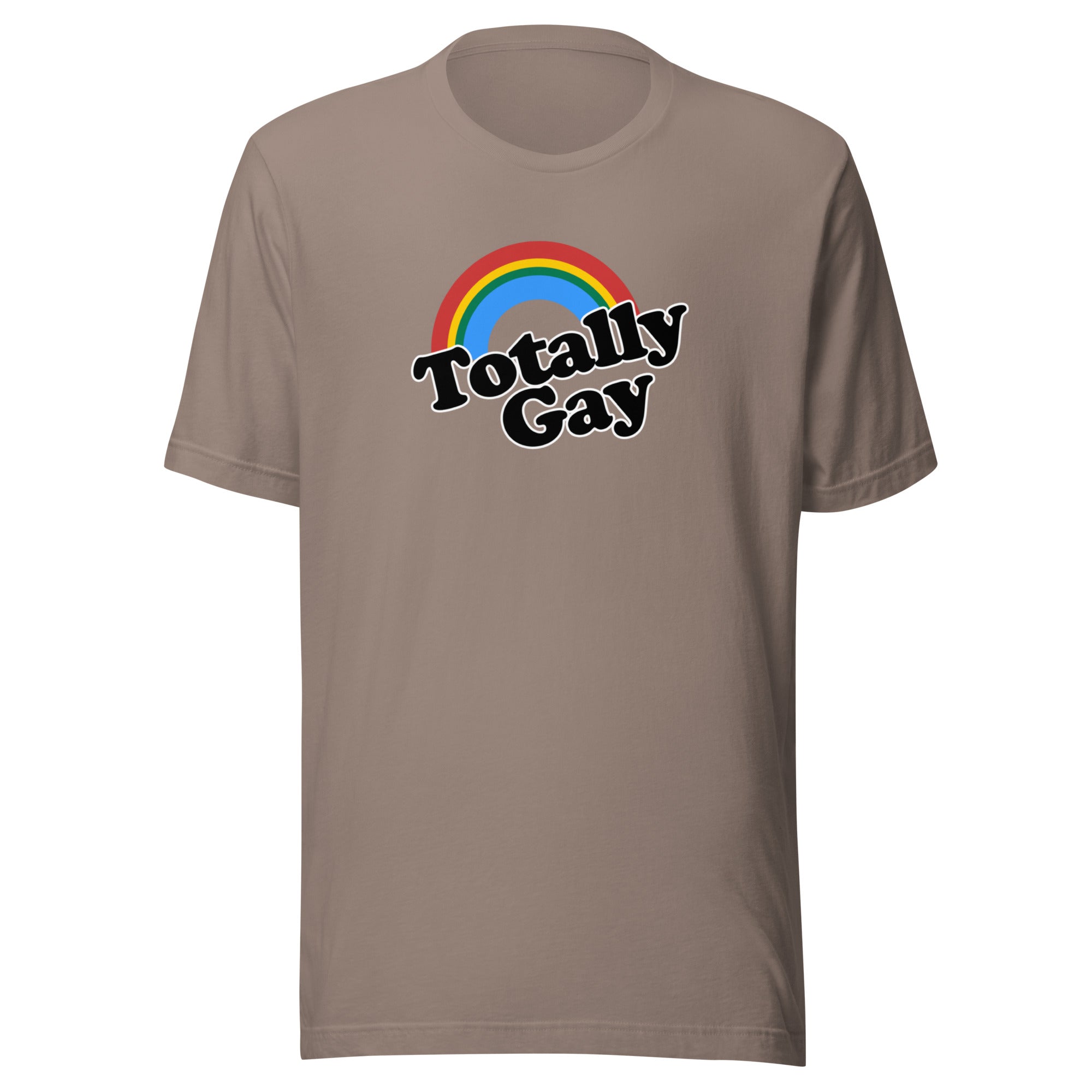 Totally Gay pride tee, view 4 — Rose Gold Co