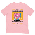 Kissing Girls Living My Best Life lesbian tee, view 6 — Rose Gold Co