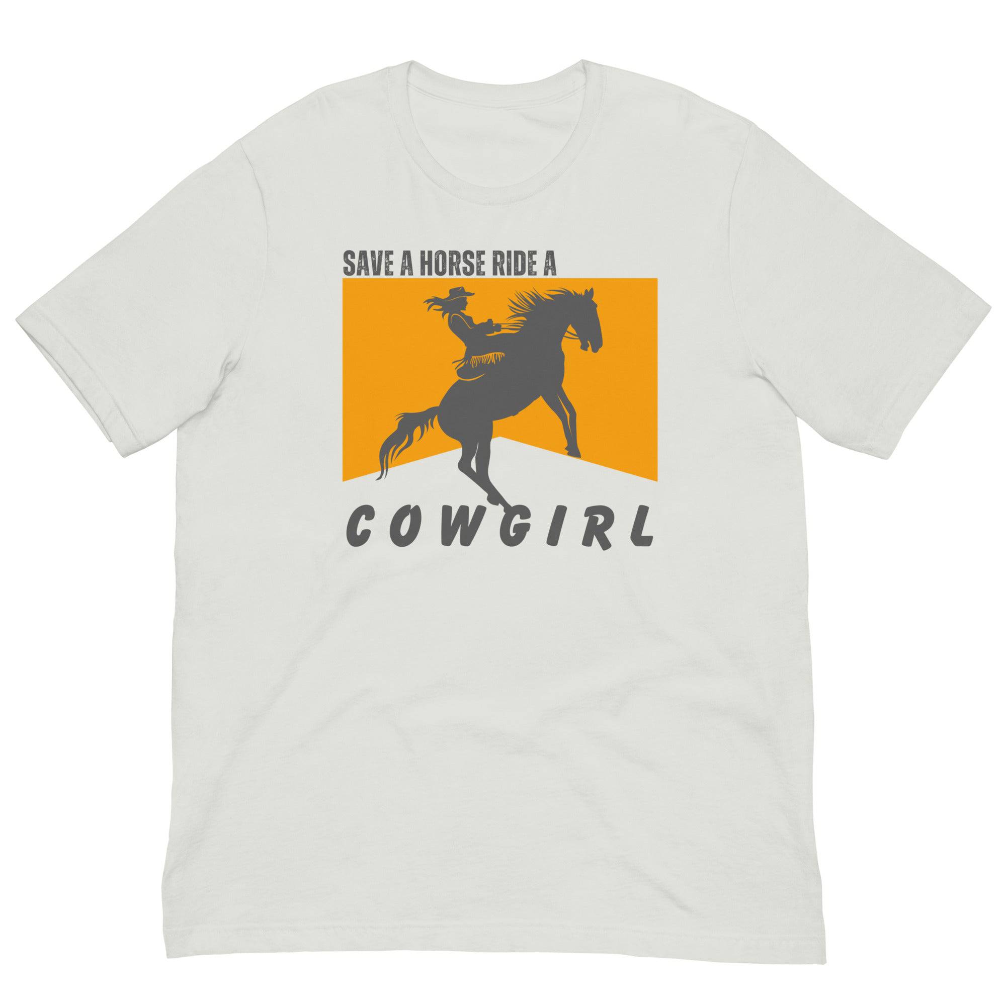 Save a Horse Ride a Cowgirl tee, view 4 — Rose Gold Co