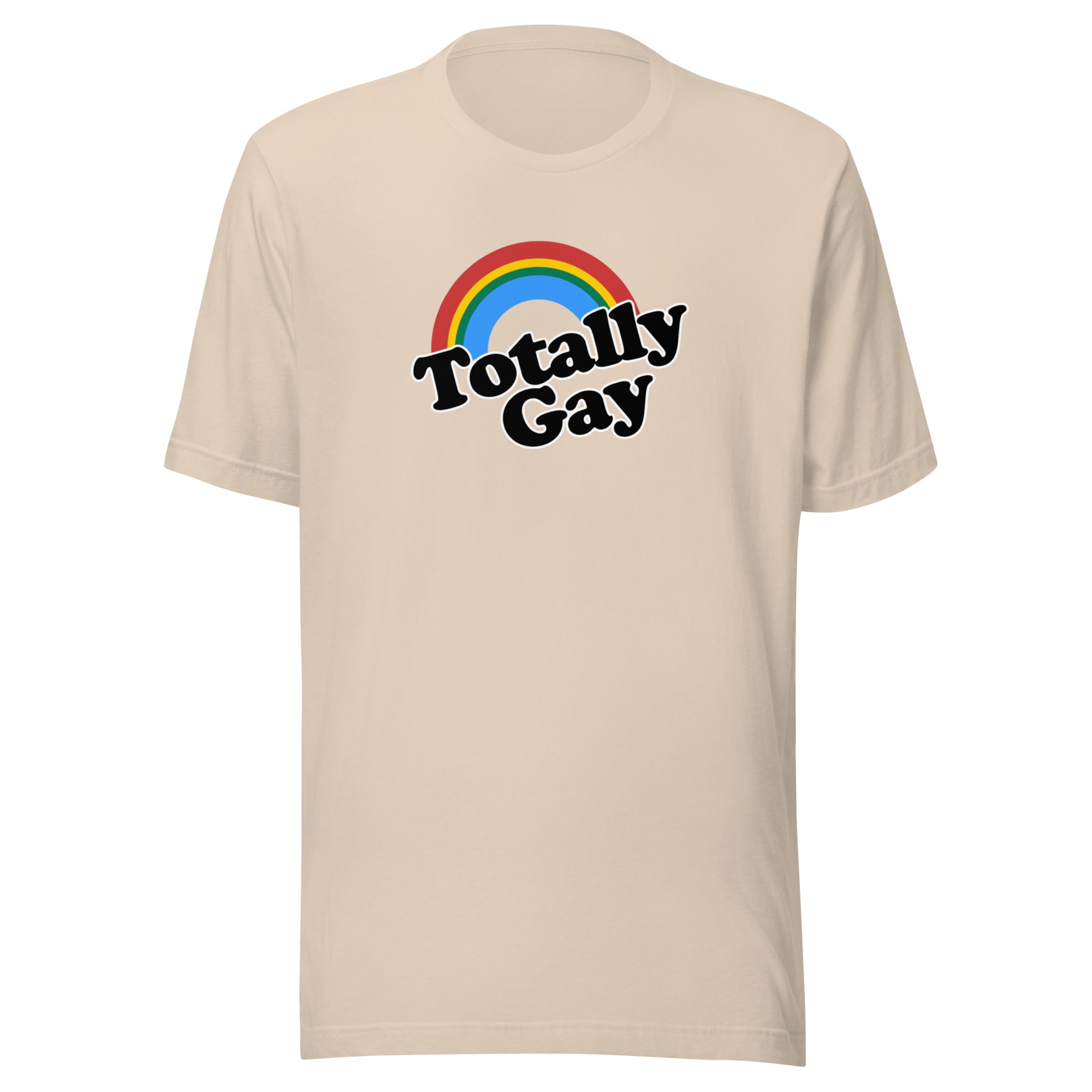 Totally Gay pride tee, view 5 — Rose Gold Co