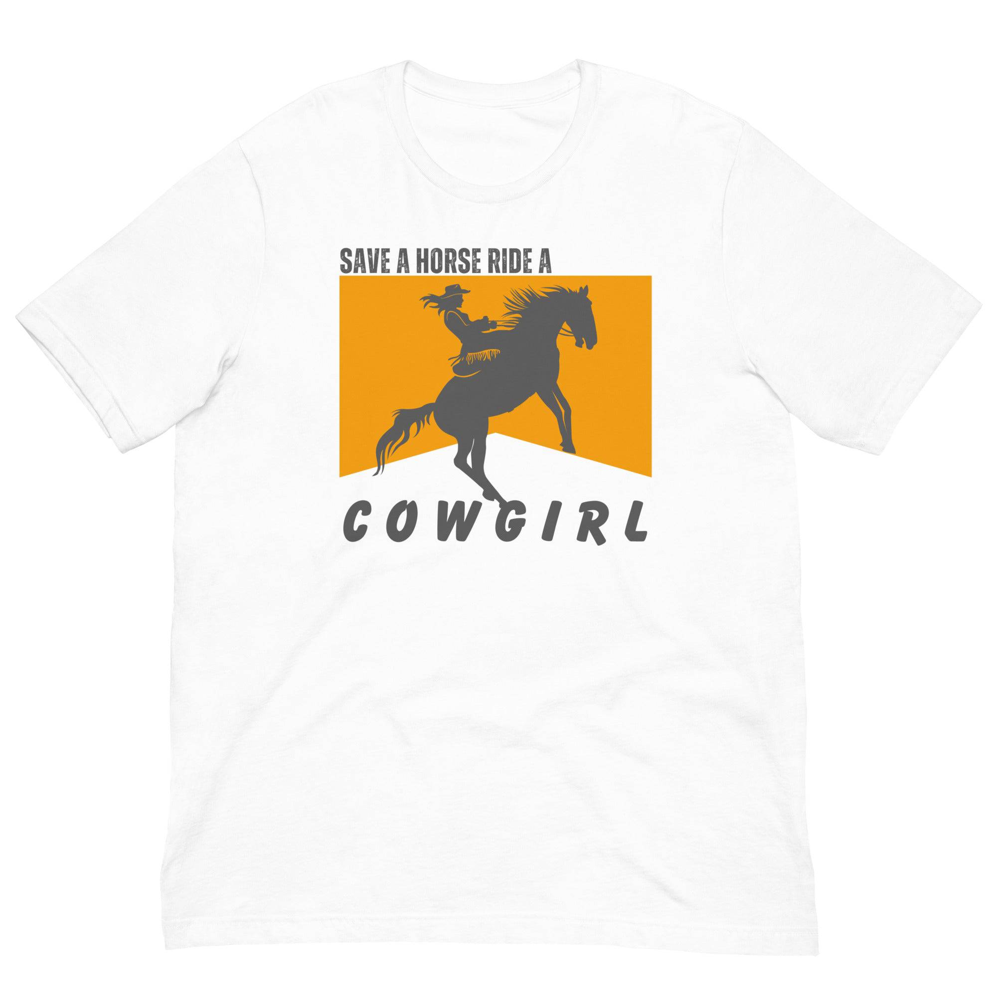 Save a Horse Ride a Cowgirl tee, view 5 — Rose Gold Co