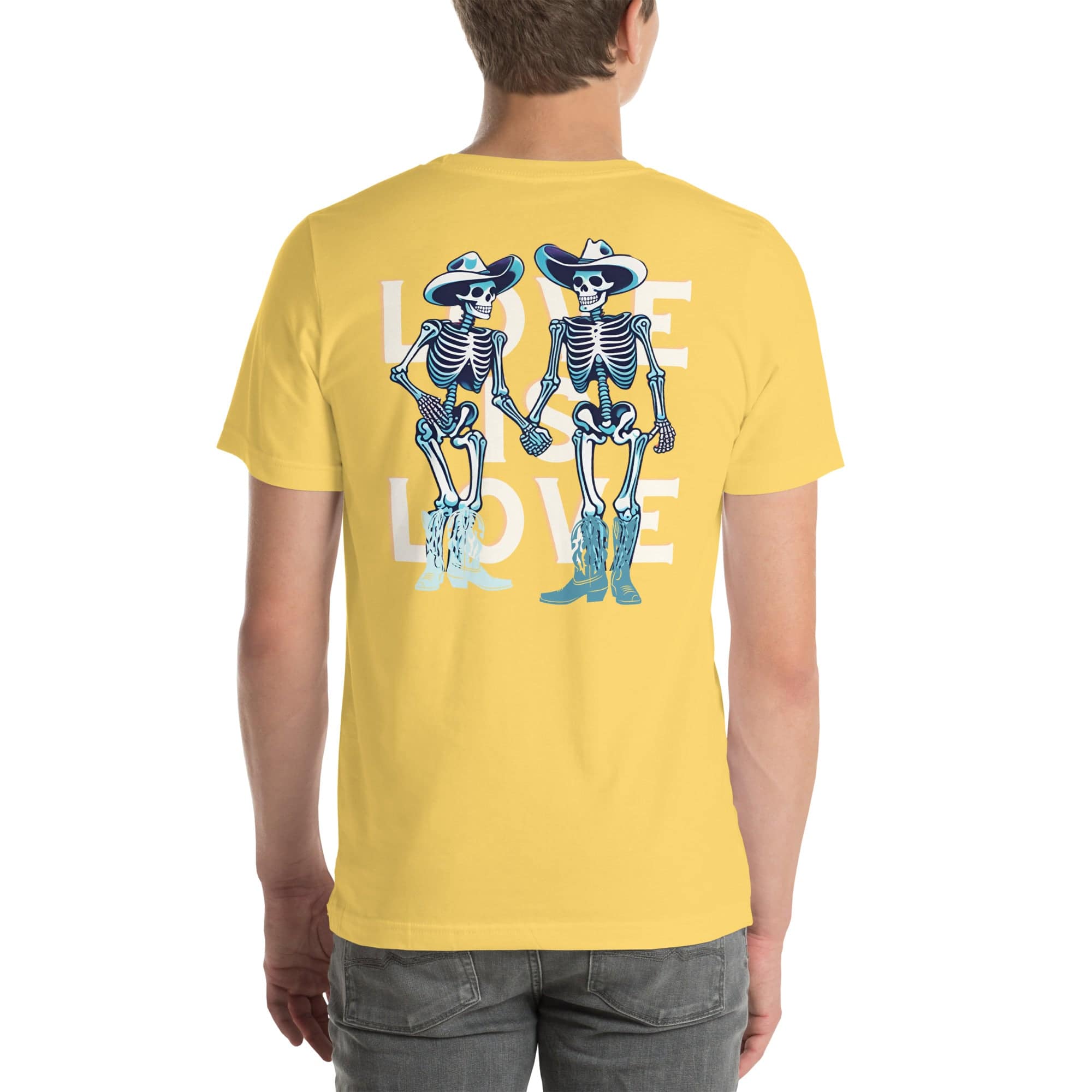 Love Is Love Skeleton tee, view 19 — Rose Gold Co