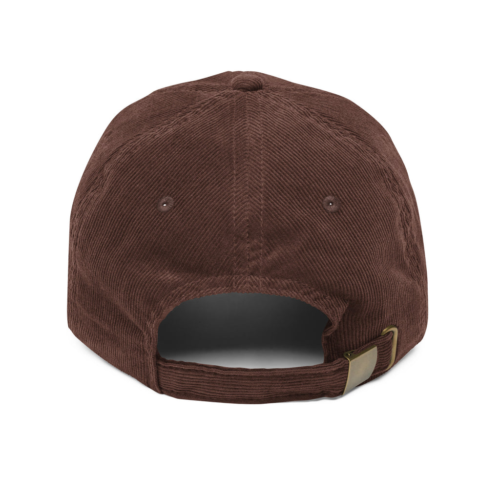 Heterosexuality In This Economy corduroy hat, detail view — Rose Gold Co