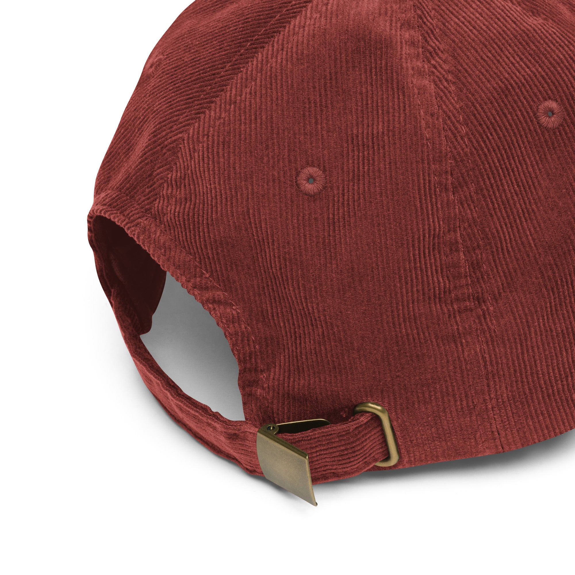Easily Distracted by Cats and Women corduroy hat, back view — Rose Gold Co