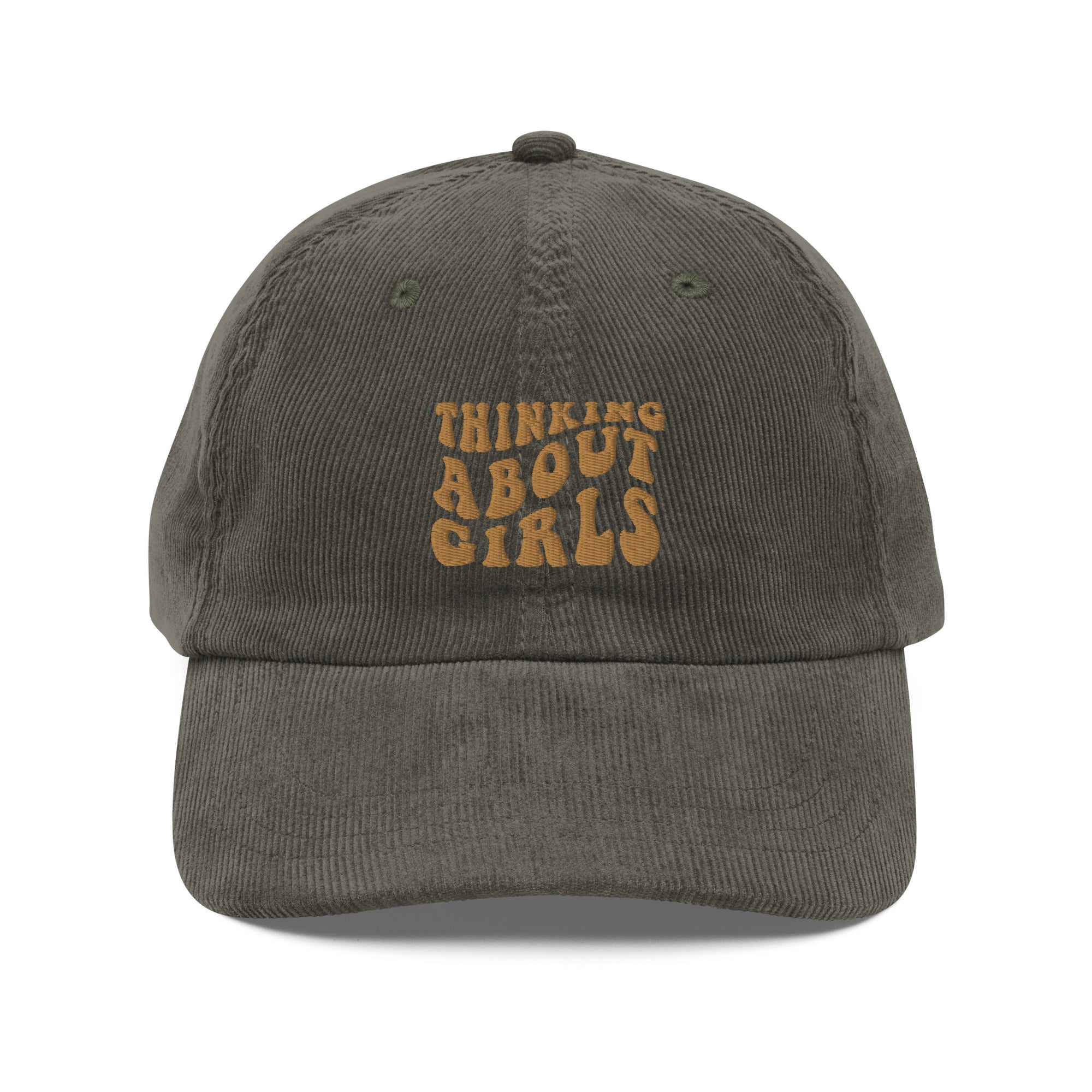Thinking About Girls Vintage corduroy cap - Rose Gold Co. Shop