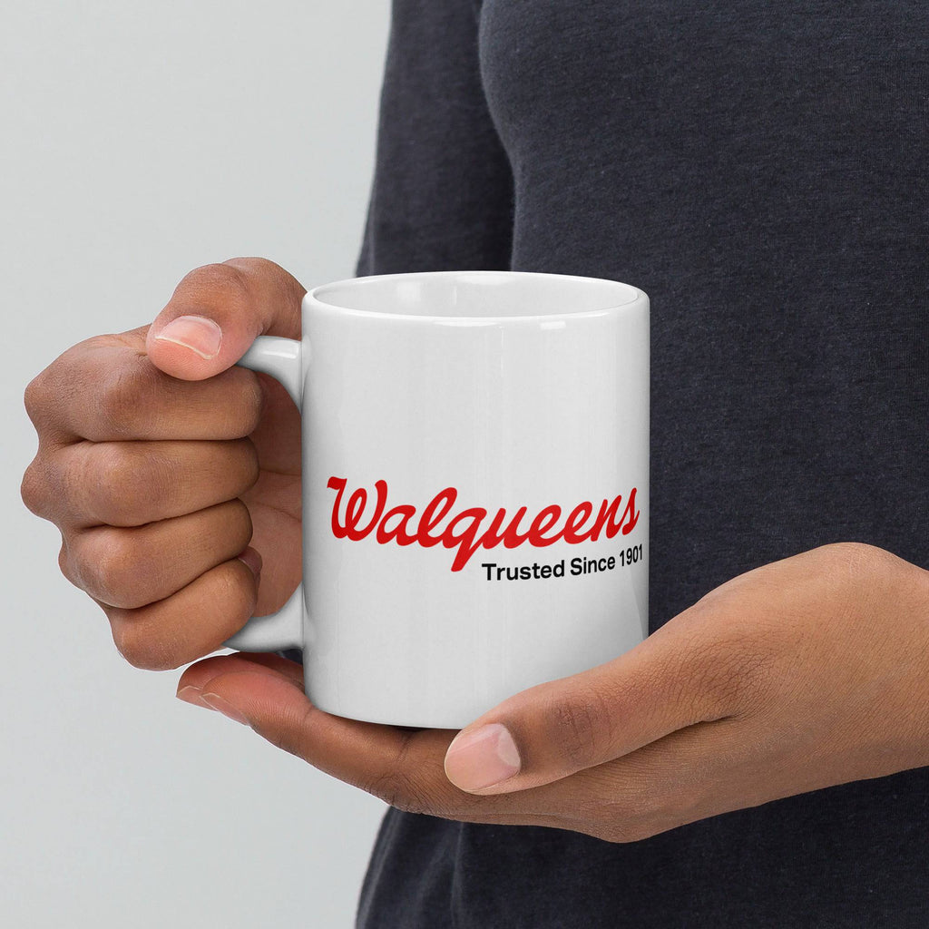 Walqueens white glossy mug — Rose Gold Co