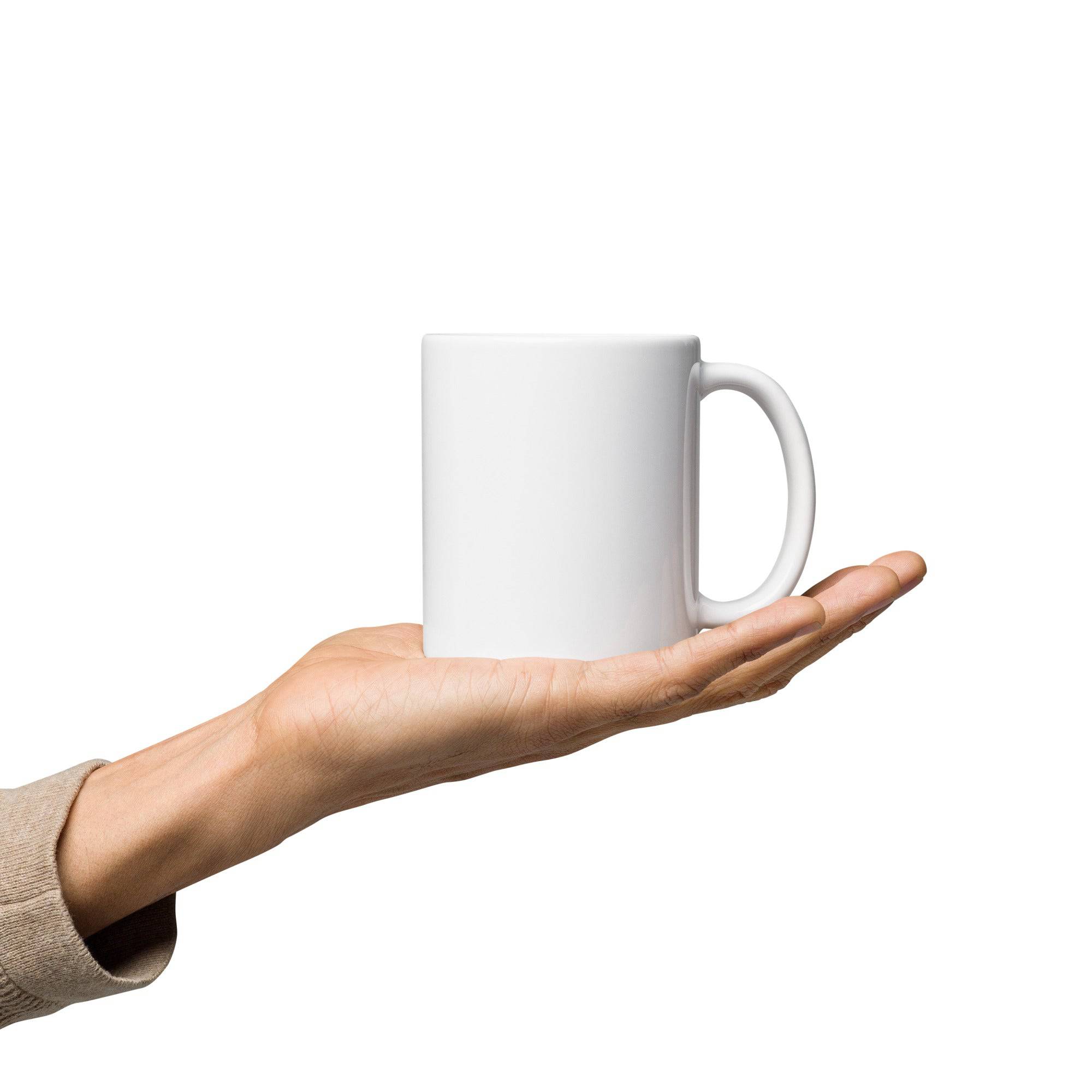 All The Cool Girls Are Lesbians white glossy mug, view 4 — Rose Gold Co