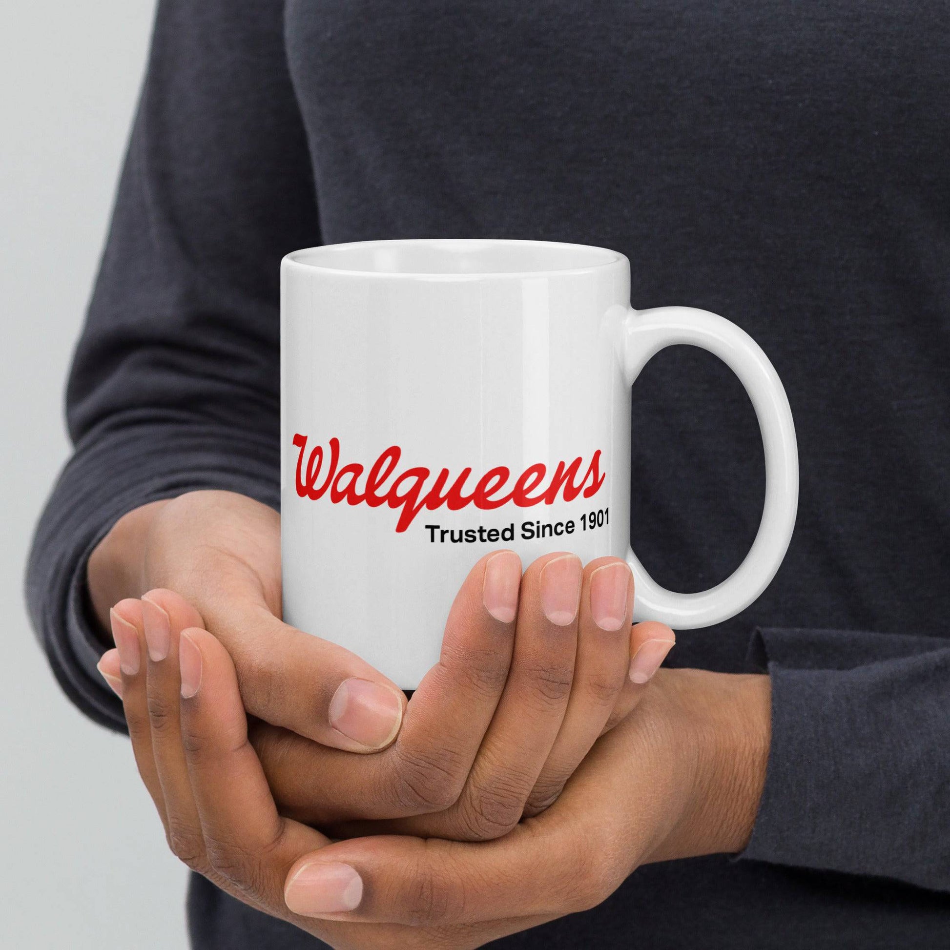Walqueens White glossy mug - Rose Gold Co. Shop
