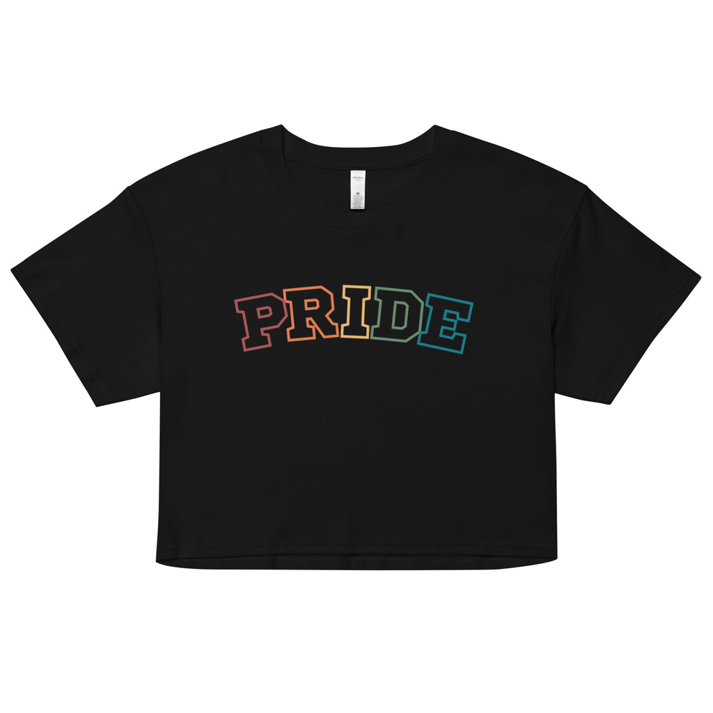 LGBT pride crop top, view 7 — Rose Gold Co