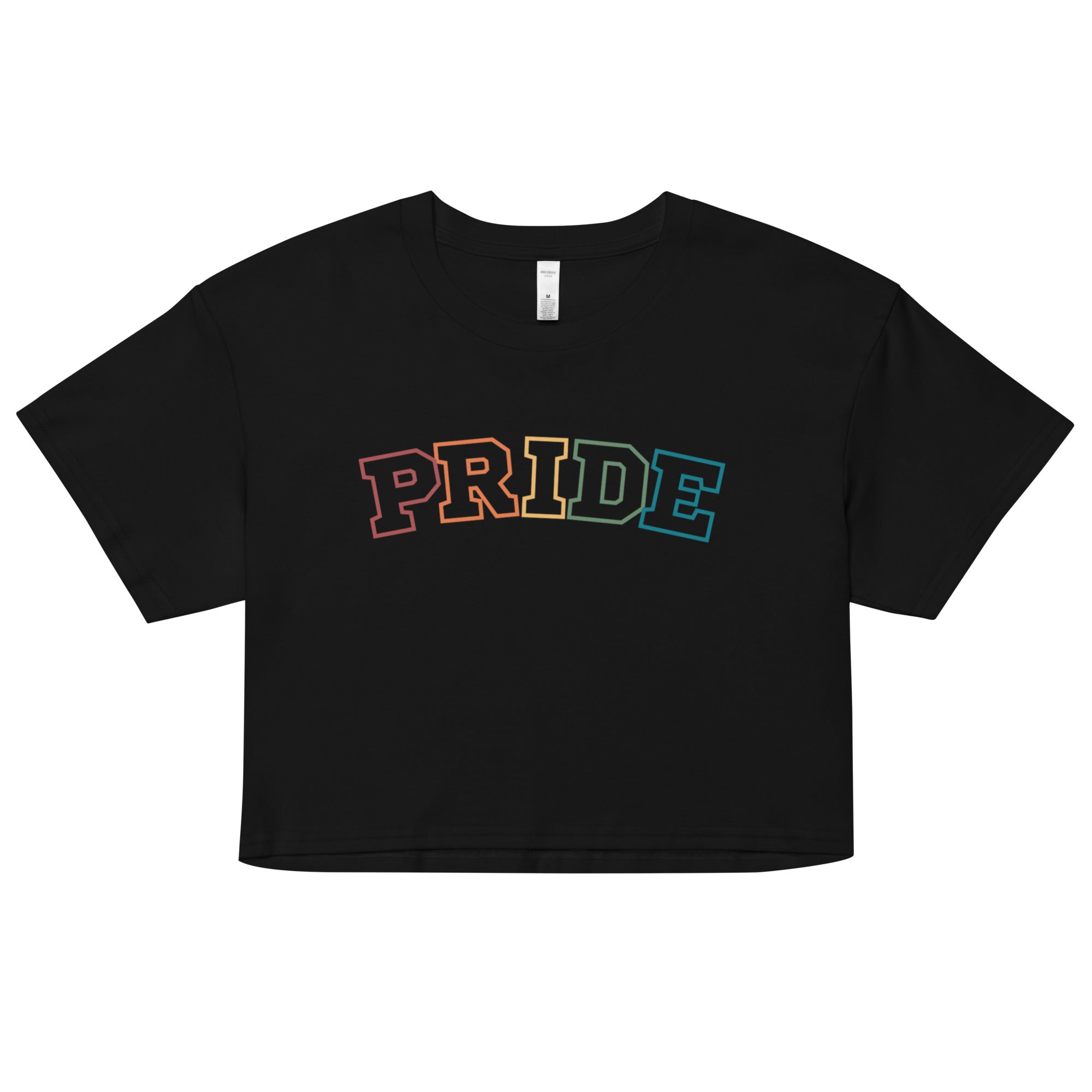 LGBT pride crop top, view 7 — Rose Gold Co