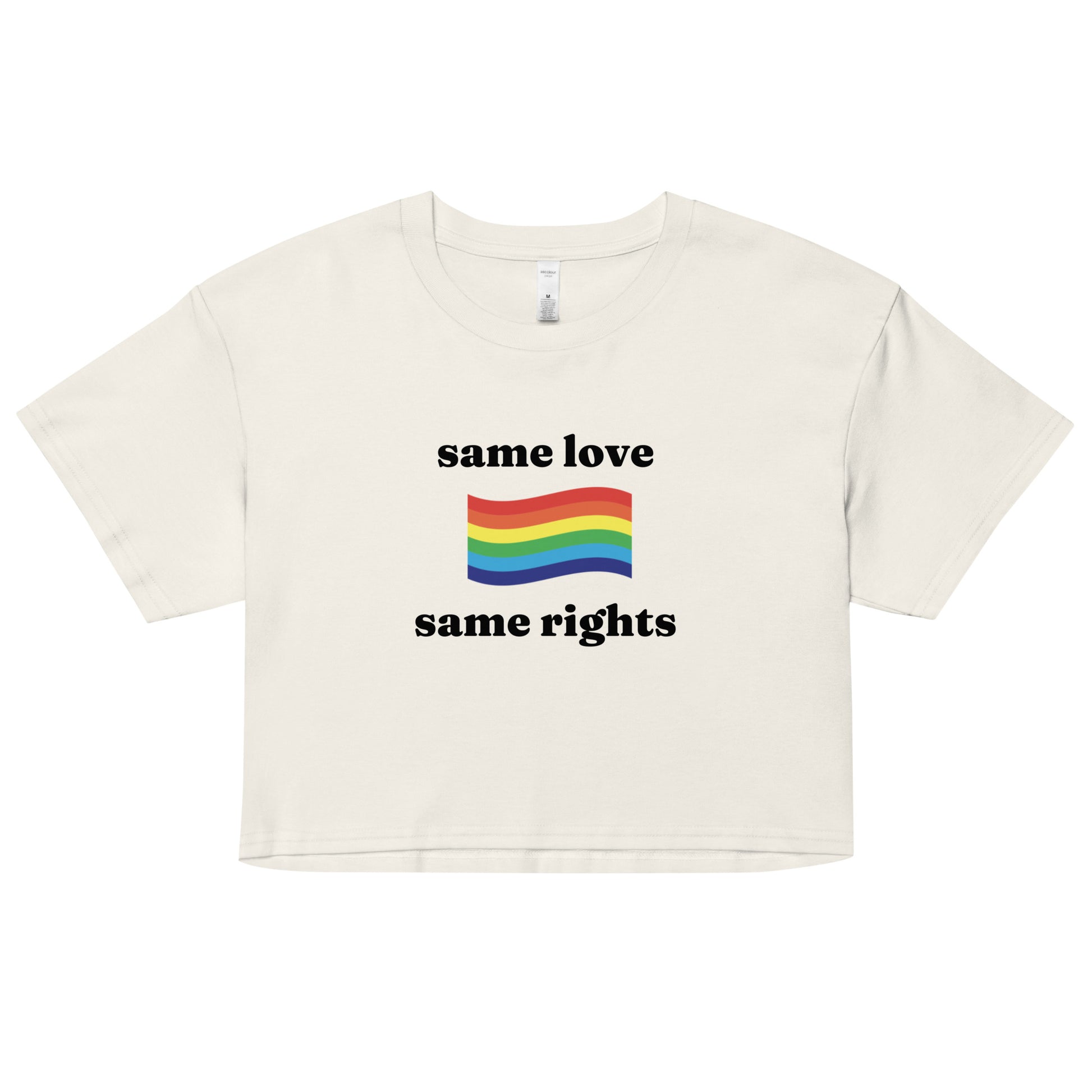 Same Love Same Rights Crop top - Rose Gold Co. Shop