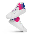 Melting bisexual pride women's high tops, view 2 — Rose Gold Co