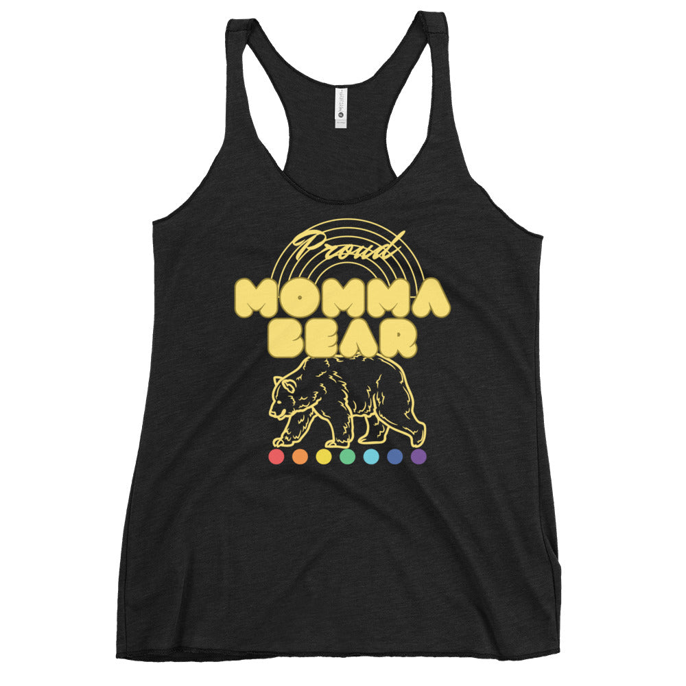 Free Mom Hugs racerback tank top, view 2 — Rose Gold Co