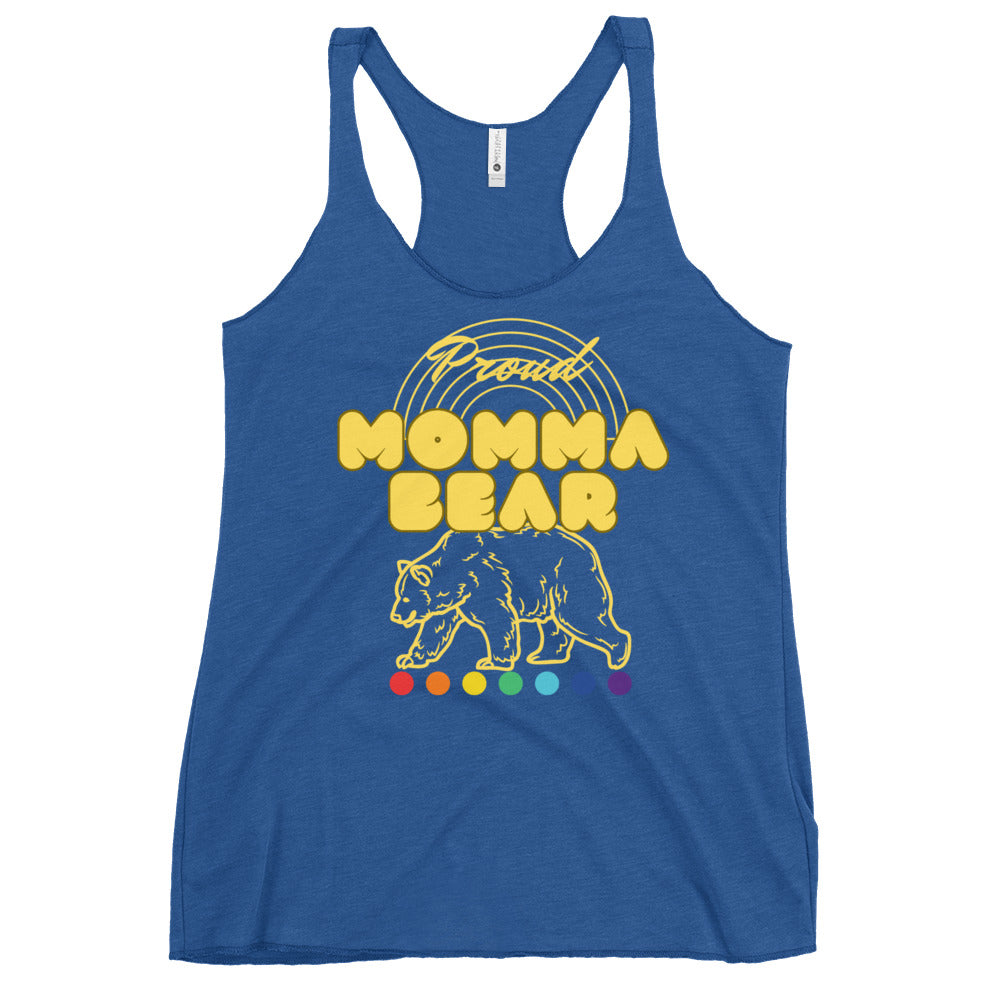 Proud Mama Bear racerback tank top, view 9 — Rose Gold Co