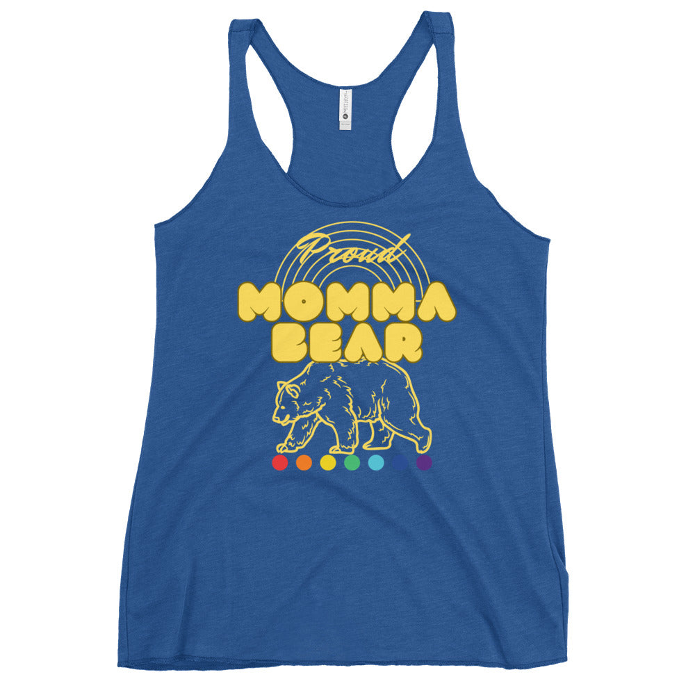 Free Mom Hugs racerback tank top, view 4 — Rose Gold Co