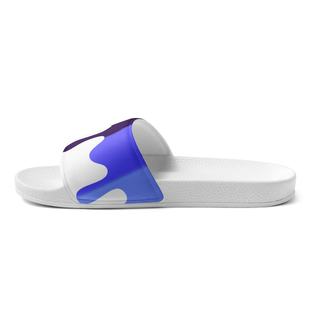 Omni melting pride flag women's slides, view 4 — Rose Gold Co