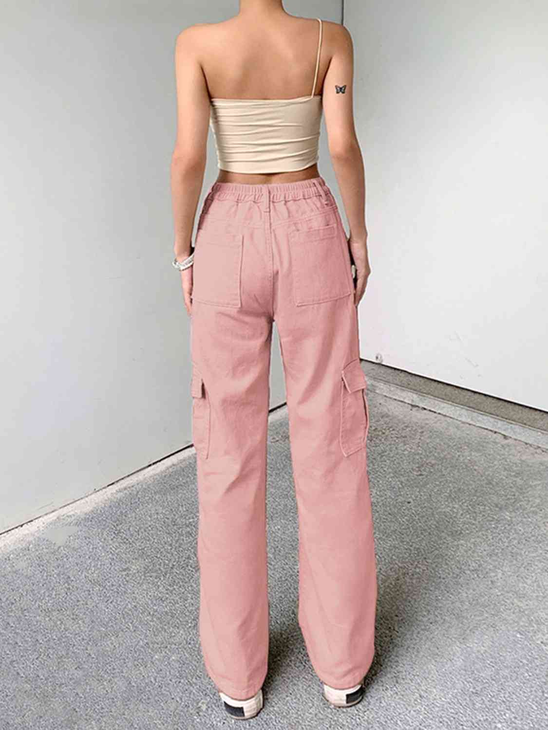 Straight Jeans with Pockets - Rose Gold Co. Shop
