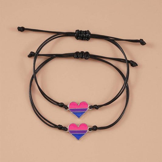 Bisexual String Bracelet Set 2pc - Rose Gold Co. Shop