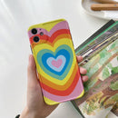 Rainbow Heart IPhone Case - Rose Gold Co. Shop