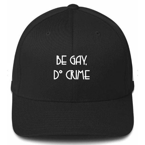 Be Gay Do Crime Distressed Dad Hat - Rose Gold Co. Shop