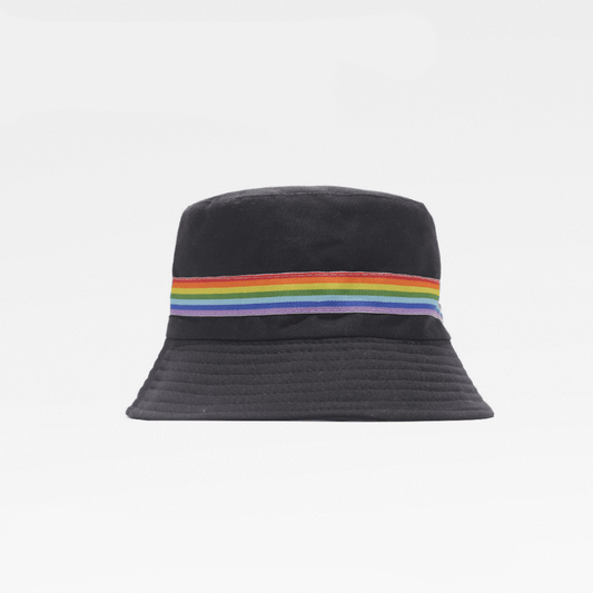 Rainbow Stripe Fishermen's Bucket Hat - Rose Gold Co. Shop