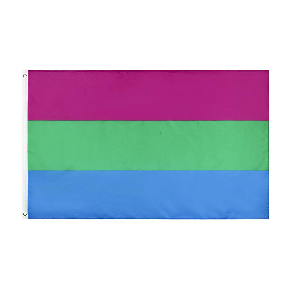 Polysexual Pride Flag 3x5ft - Rose Gold Co. Shop