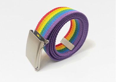 Rainbow LGBT Pride Canvas Belt