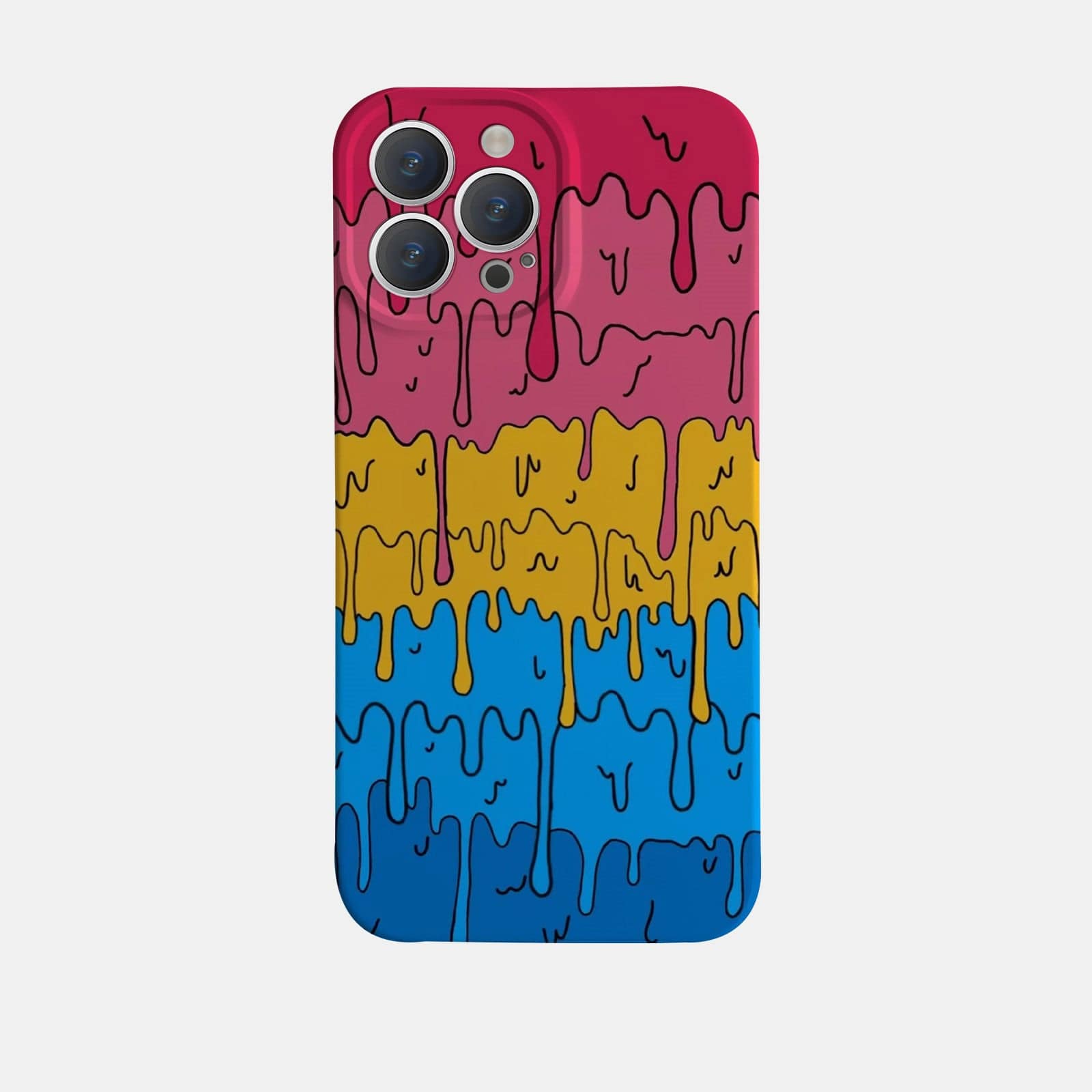Pansexual Melting Pride Phone Case - Rose Gold Co. Shop