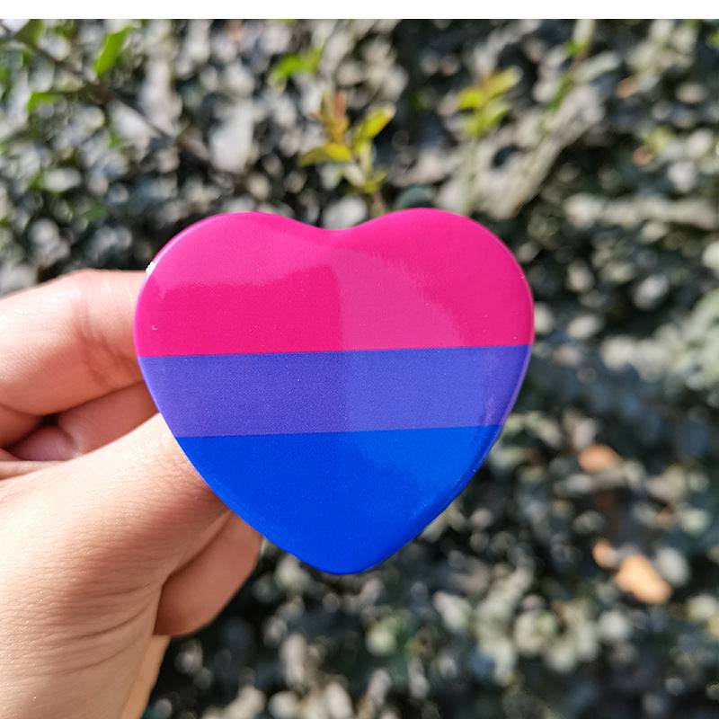 LGBTQIA+ Pride Flag Heart Pins - Rose Gold Co. Shop