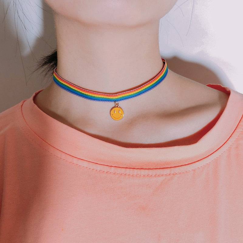 Fashion Rainbow Choker Necklace