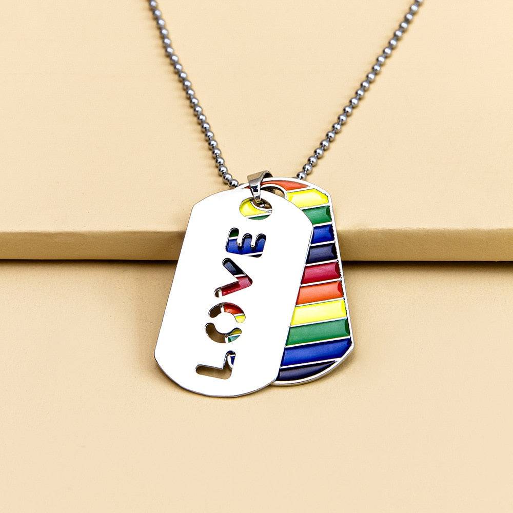 Dog Tag Pendant Necklace