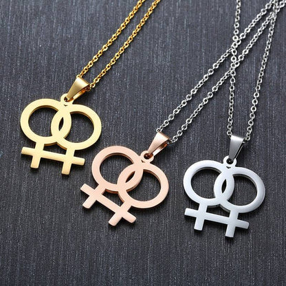 Jean Chain With Double Venus Symbol Charms Chain Belt, Pants Chain, Wallet  Chain With Three Double Female Pride Symbols. Lesbian Sapphic -  Norway