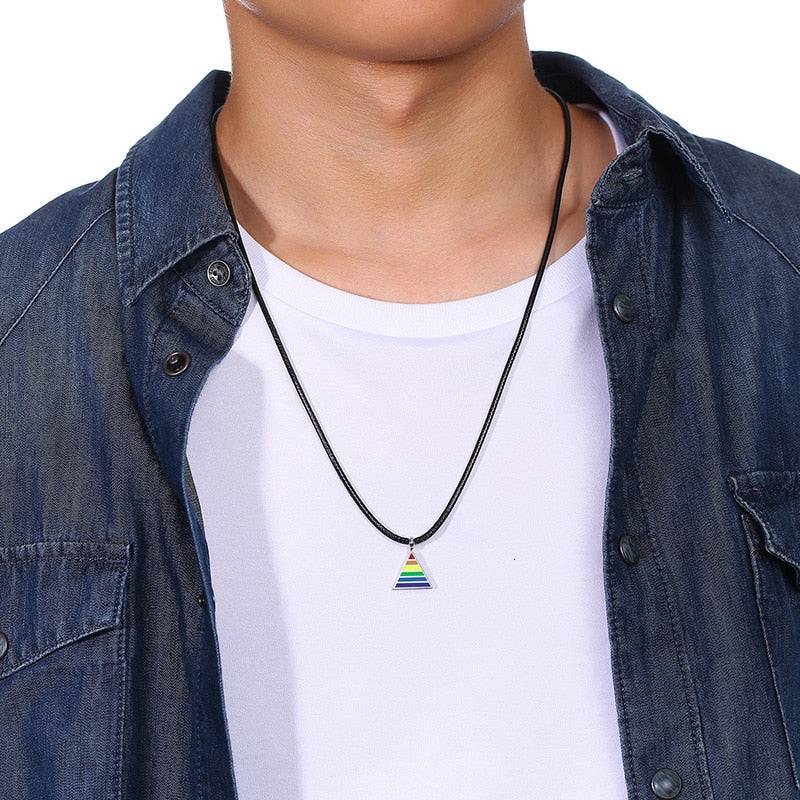 Pride Triangle Necklace